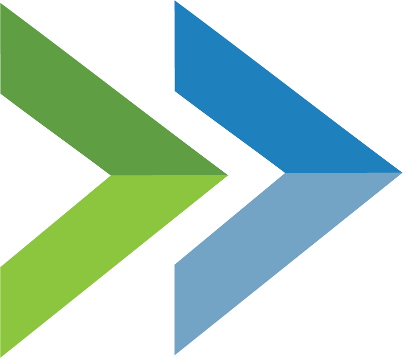Arrow CPAs logo: Green and Blue arrows pointing right
